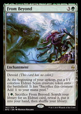 From Beyond | Battle for Zendikar MTG Visual Spoiler