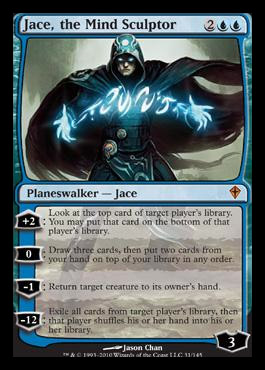 Magic The Gathering Jace, Memory Adept Card - Magic 2013 Blue Planeswalker